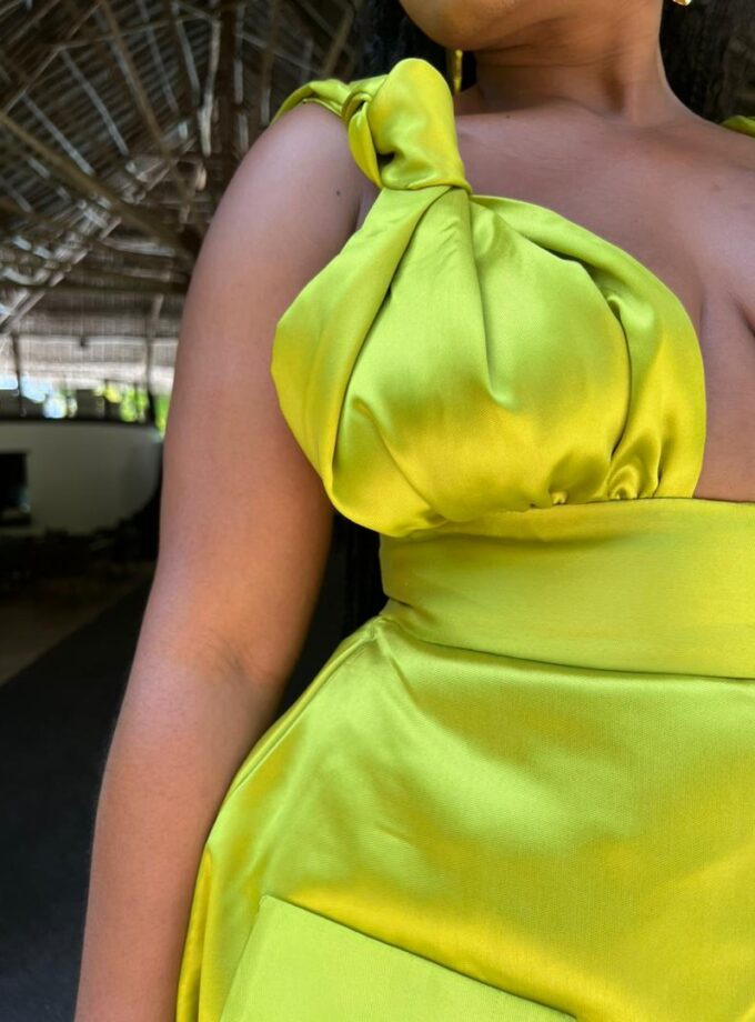 KAIA DRESS - Chartreuse
