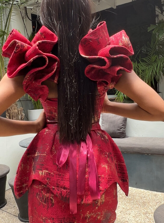 LEAH BLOUSE X OHEMA SKIRT