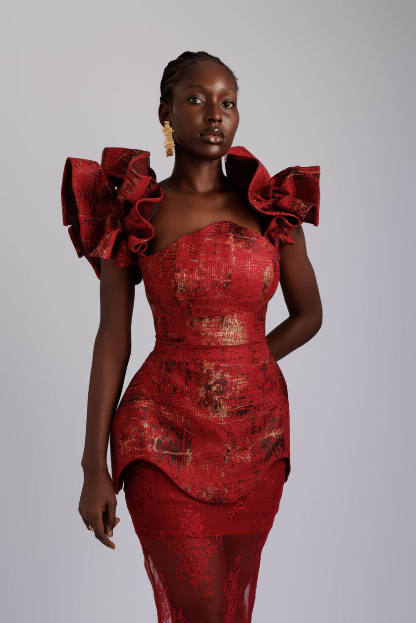 LEAH SET - Burgundy - Image 4