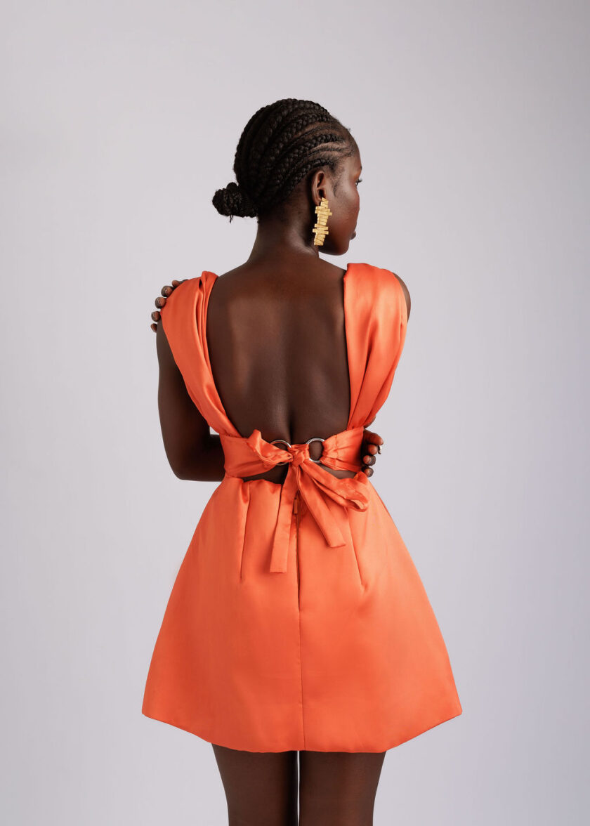 KAIA DRESS - Orange - Image 4