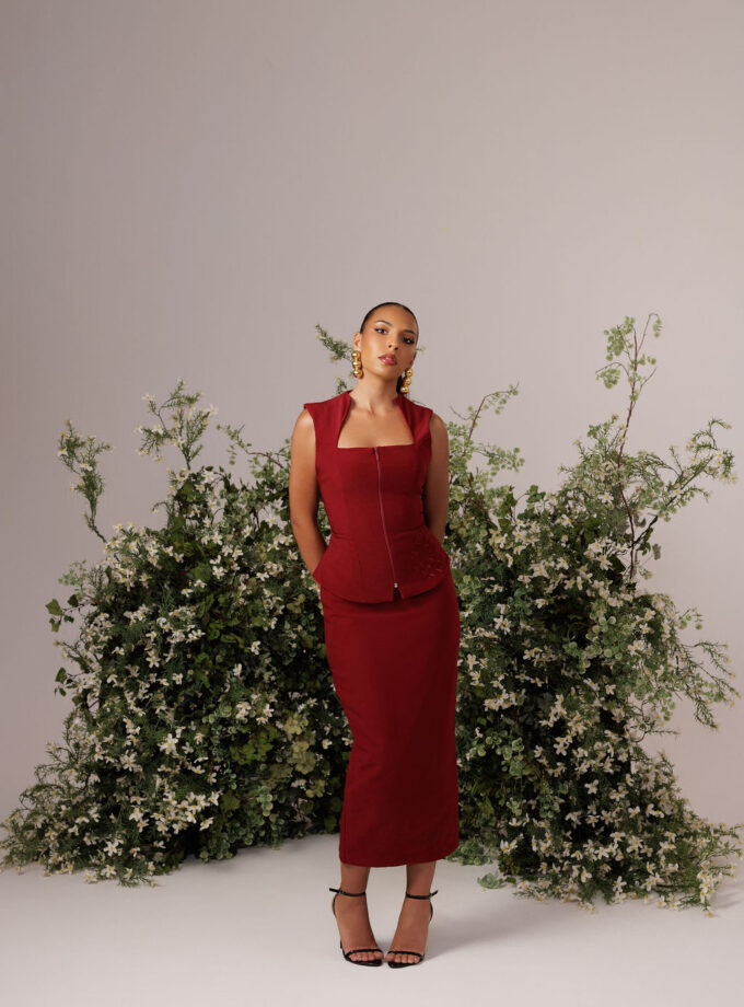 The Audrey Set - Burgundy