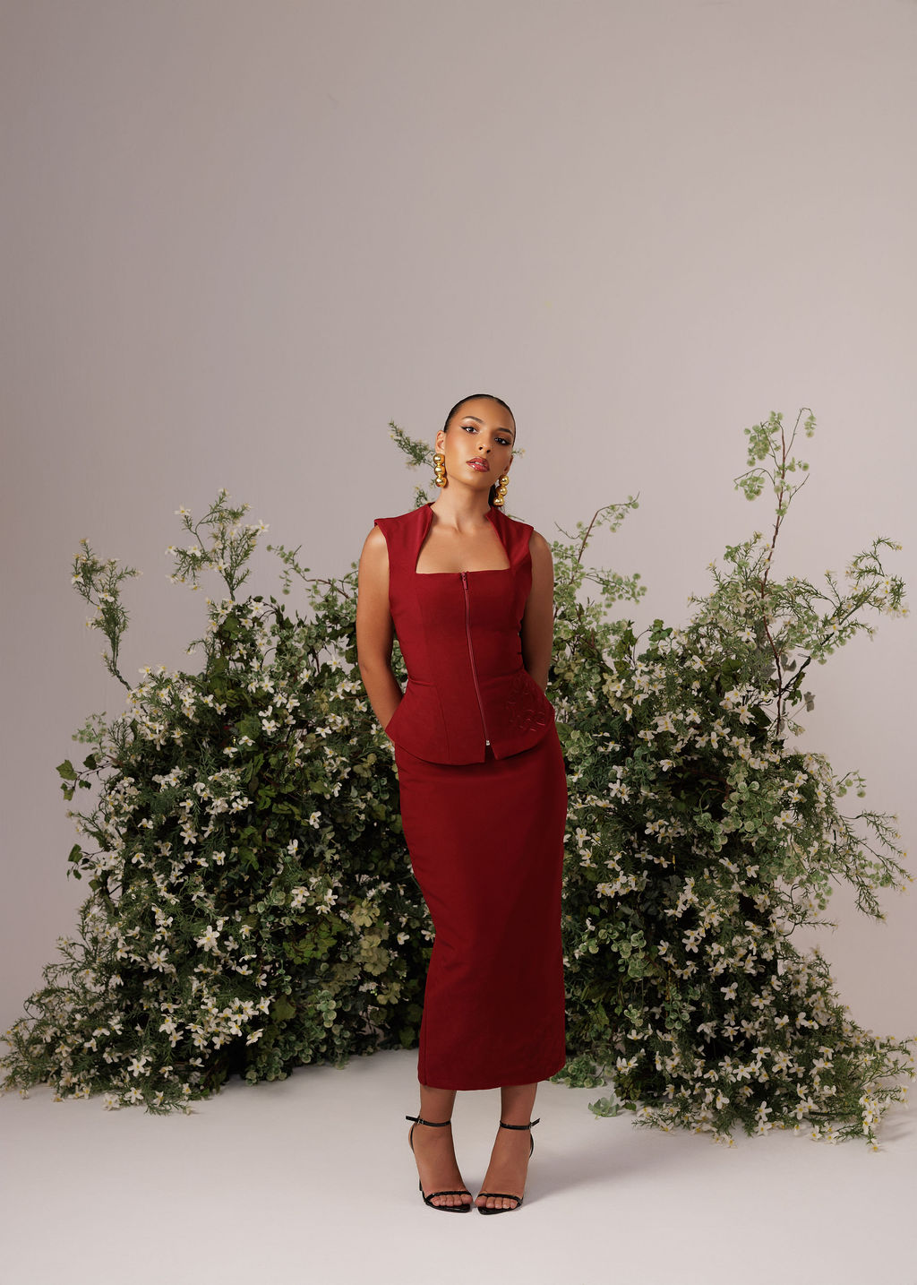 The Audrey Set - Burgundy - Image 11