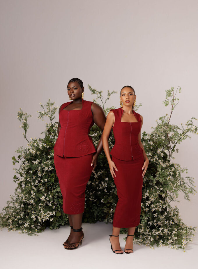 The Audrey Set - Burgundy