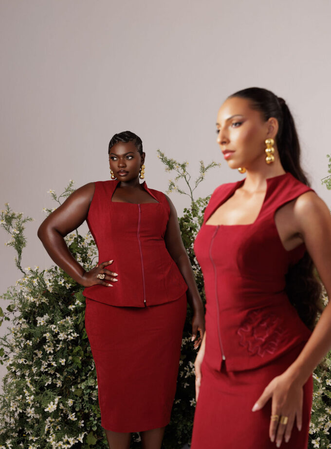 The Audrey Set - Burgundy