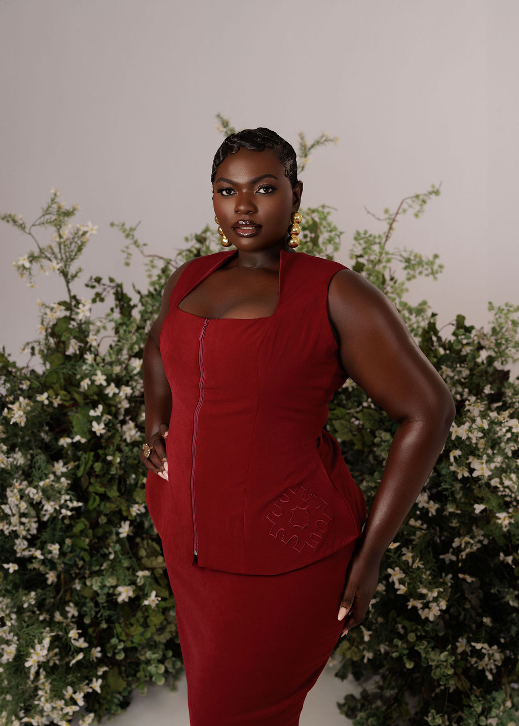 The Audrey Set - Burgundy - Image 12