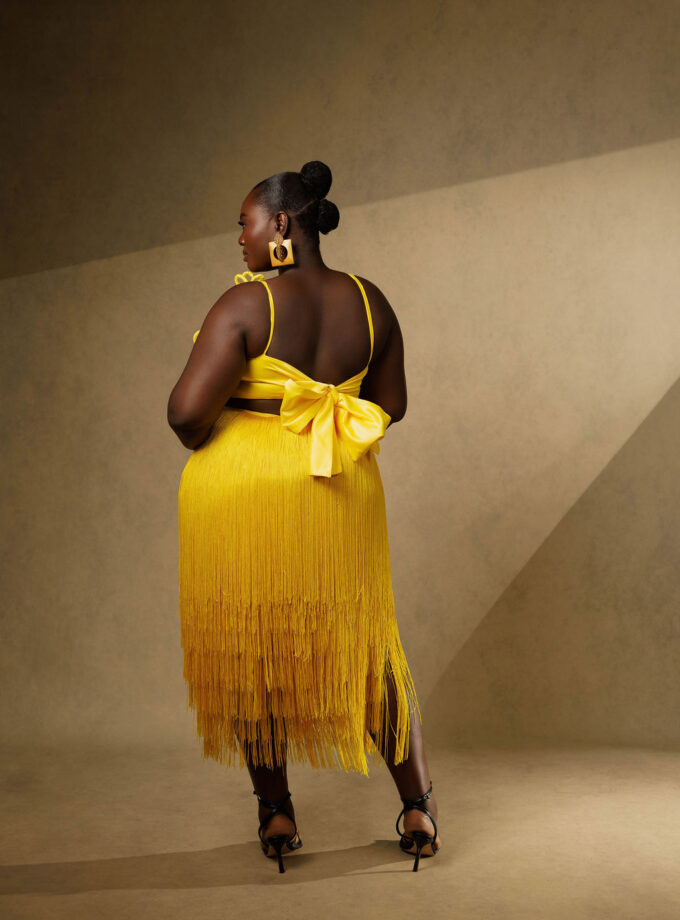 Gardenia Fringe Skirt