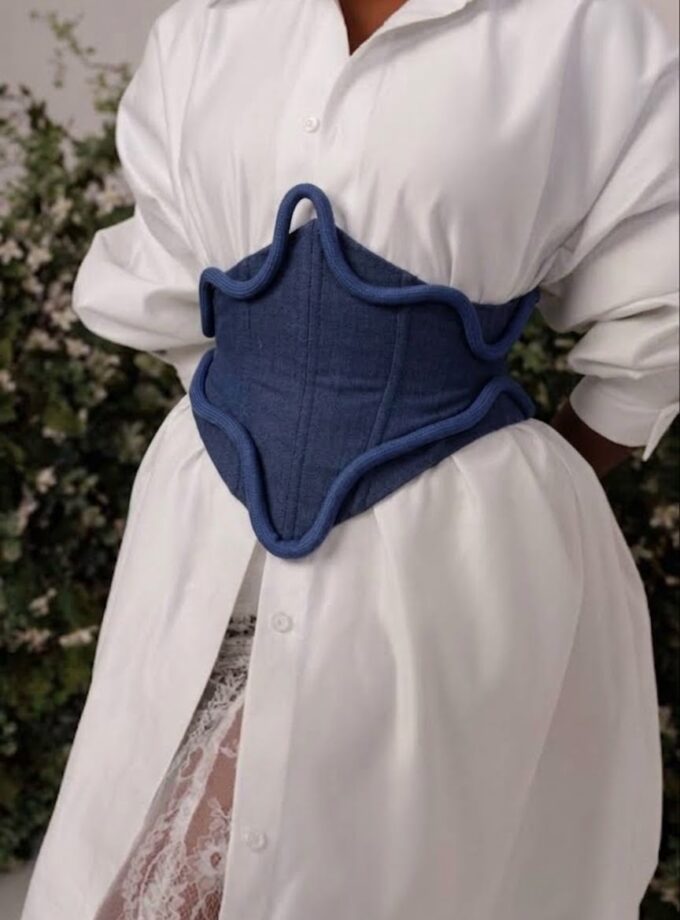 THE KANE CORSET BELT - Denim